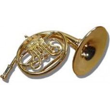 Mini French Horn Brass w/Case